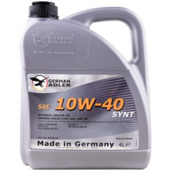 ძრავის ზეთი -   German Adler SYNT 10W40 4L