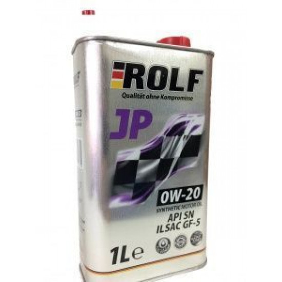 ძრავის ზეთი სინთეტიკური  -ROLF  JP SAE 0W-20 ILSAC GF5/API SN 1 ლ.