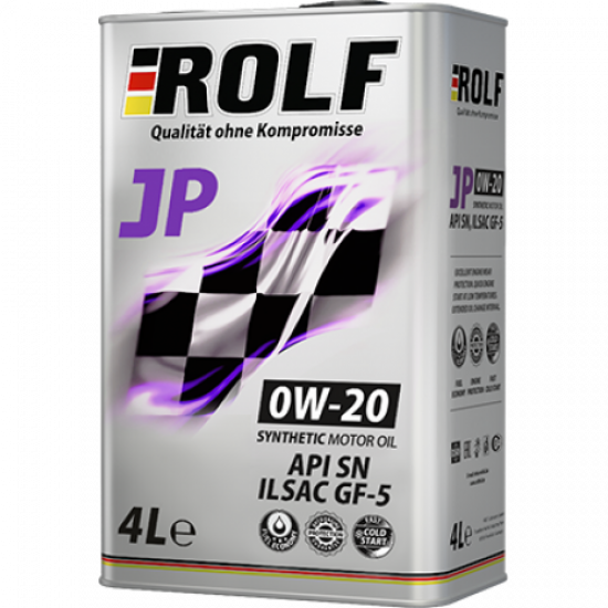 ძრავის ზეთი - ROLF  JP SAE 0W-20 ILSAC GF5/API SN 4 ლ.