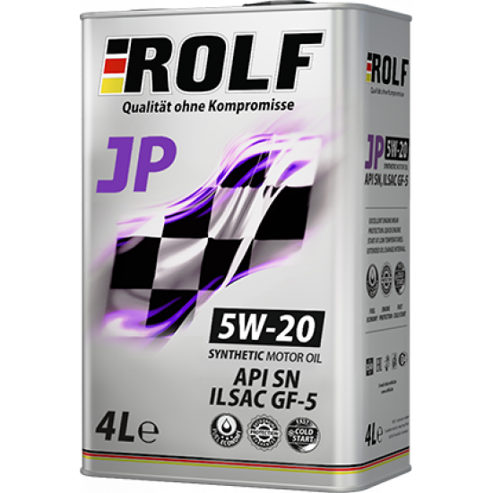 ძრავის ზეთი - ROLF  JP SAE 5W-20 ILSAC GF5/API SN 4 ლ.