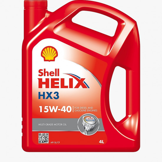 ძრავის ზეთი  -  SHELL 15W40 Helix HX3 4L