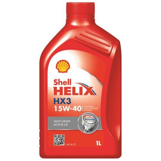 ძრავის ზეთი  -    SHELL 15W40 Helix HX3 1L